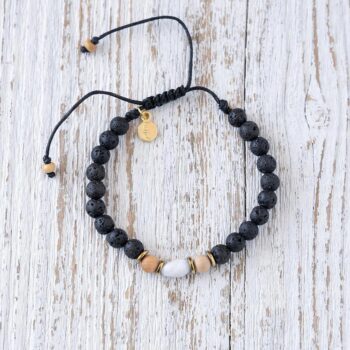 Inner Strength Palo Santo Moonstone Bracelet